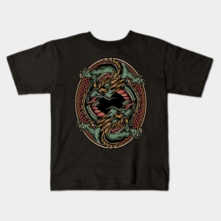 Dragon Traditional Tattoo vintage Kids T-Shirt